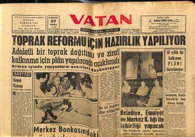 Vatan Gazetesi 27 Temmuz 1960 - Merkez Bankasındaki Mücevherler Sayılıyor GZ78920 - 1