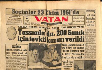 Vatan Gazetesi 28 Ağustos 1960 - Kongo Askeri Kuvvetleri Kasaiyi İşgale Başladı GZ102658 - 1