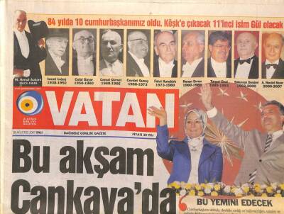 Vatan Gazetesi 28 Ağustos 2007 - Türk Uçakları Karşı Kıyıda - THYde Uzlaşma Getiren Formül GZ95448 - 1