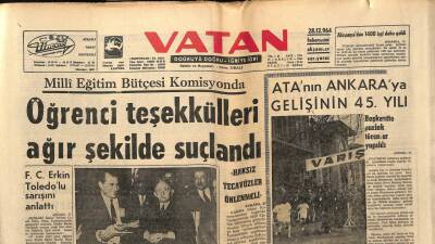 Vatan Gazetesi 28 Aralık 1964 - Sulama Kooperatifinin Kurulmasına Çalışılıyor GZ64714 - 1