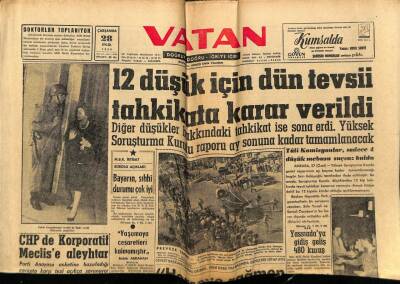 Vatan Gazetesi 28 Eylül 1960 - Bizans Sarnıcındaki Kazılarda İnsan Kemiği Çıktı GZ78888 - 1