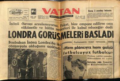Vatan Gazetesi 28 Haziran 1964 - Londra Görüşmeleri Başladı GZ78813 - 1