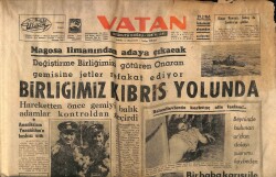 Vatan Gazetesi 28 Mart 1965 - Birliğimiz Kıbrıs Yolunda GZ64797 - 1
