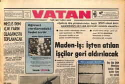 Vatan Gazetesi 29 Eylül 1976 - Galatasaray Mühendislik'te Çatışma Çıktı - MESS'in İşverenlere Duyuruları GZ161008 - Gökçekoleksiyon