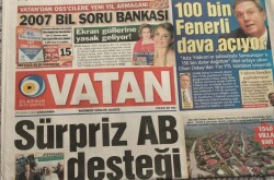 Vatan Gazetesi 29 Kasım 2006 -100 Bin Fenerli Dava Açıyor GZ45119 - 2