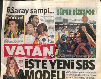 Vatan Gazetesi 29 Nisan 2013 - 400 Kişilik Yunan Adasına 45 Bin Türk Akın Edecek - Obamanın Dağıttığı Gece GZ106734 - 1