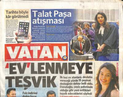 Vatan Gazetesi 29 Ocak 2015 - Turkcellde 8 Yıllık Ciliv Dönemi Bitti - Talat Paşa Atışması GZ106770 - 1