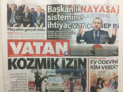 Vatan Gazetesi 29 Ocak 2016 - ErdoğanBaşkanlık Sistemine İhtiyaç Var GZ29902 - 1
