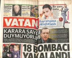 Vatan Gazetesi 29 Şubat 2016 - Renault Talismanla Podyuma Çıkacak - Tel Abyad Ateş Altında GZ100444 - 2