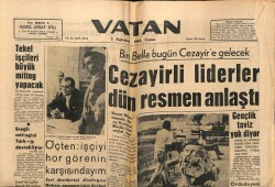 Vatan Gazetesi 3 Ağustos 1962 - Cezayirli Liderler Dün Anlaştı GZ64856 - 1