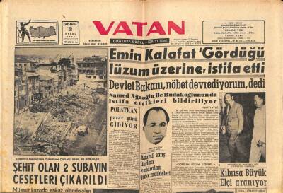 Vatan Gazetesi 3 Eylül 1958 - Kasım Gülekle Görüşen 17 İşçi İşinden Çıkarıldı GZ91094 - 1
