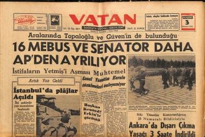 Vatan Gazetesi 3 Haziran 1963 - Afrikada 20 Bin Nüfusa 1 Doktor Düşüyor GZ90426 - 1