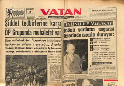 Vatan Gazetesi 3 Kasım 1958 -Yahya Kemal Büyük Bir Tören İle Toprağa Verildi GZ90414 - 1