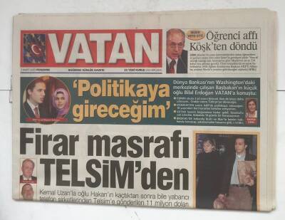 Vatan Gazetesi 3 Mart 2005 - Firar Masrafı Telsimden GZ8430 - 1