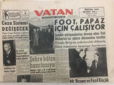 Vatan Gazetesi 3 Ocak 1958 - Ceza Sistemi Değişecek GZ52315 - 1