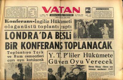 Vatan Gazetesi 3 Ocak 1964 - EOKAcılar Silahları Bırakmadı GZ89168 - 1