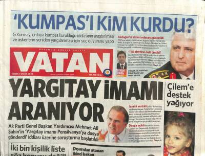 Vatan Gazetesi 3 Ocak 2014 - Yalçın Akdoğanın Sözleri Referans Gösterildi GZ100769 - 1
