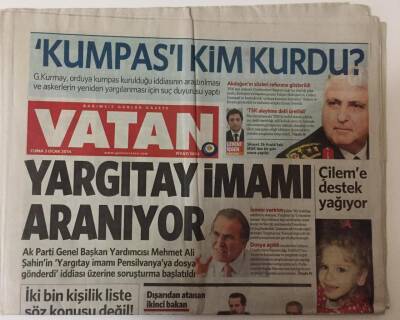 Vatan Gazetesi 3 Ocak 2014 - Yargıtay İmamı Aranıyor ... GZ28089 - 1