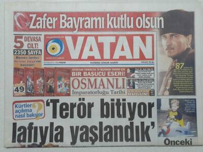 Vatan Gazetesi 30 Ağustos 2009 - Deniz BaykalMilli Eğitimi Dinamitliyorlar - Doğum Günü Hediyesi GZ52926 - 1