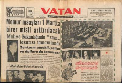 Vatan Gazetesi 30 Aralık 1958 - Memur Maaşları 1 Martta Birer Misli Arttırılacak GZ64676 - 1