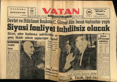 Vatan Gazetesi 30 Aralık 1960 - Cemal Gürsel Kontenjanını Tamamladı GZ78850 - 1