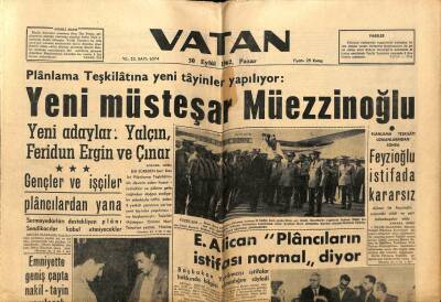 Vatan Gazetesi 30 Eylül 1962 - Yeni Müsteşar Ziya Müezzinoğlu GZ66099 - 1