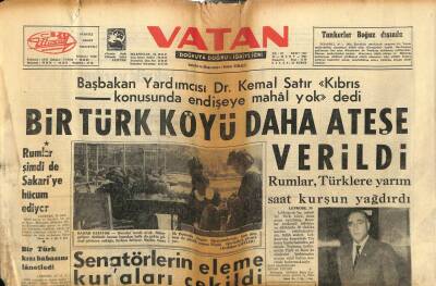 Vatan Gazetesi 30 Mart 1964 - Bir Türk Köyü Daha Ateşe Verildi GZ78779 - 1