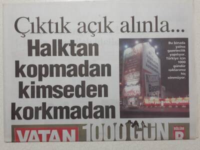 Vatan Gazetesi 30 Mayıs 2005 - Türkiye Kendini Vatanda Buldu - Doğum Günü Hediyesi GZ52940 - 1