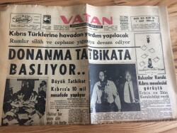 Vatan Gazetesi 30 Temmuz 1964 - Kıbrıs Türklerine Havadan Yardım Yapılacak GZ72754 - 1