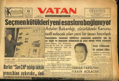 Vatan Gazetesi 31 Mart 1959 - Masonluk İçin Önerge Verildi GZ86429 - 1