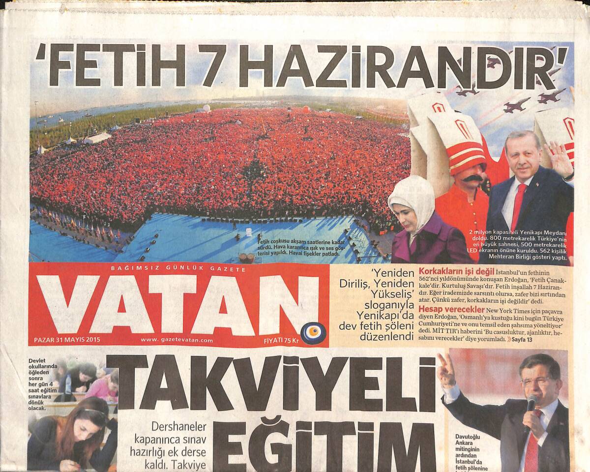 Vatan Gazetesi 31 Mayıs 2015 - Silk Road'un Kurucusuna Ömür Boyu Hapis Cezası - Acil Servise Aşk Baskını GZ136376 - 1