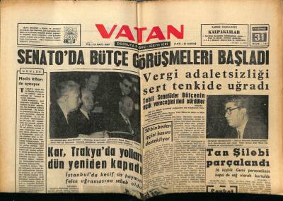 Vatan Gazetesi 31 Ocak 1963 - Din Adamlarına Politika Yasaklanıyor GZ89185 - 1