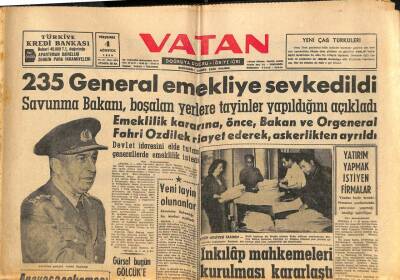 Vatan Gazetesi 4 Ağustos 1960 - Foot,Makarios Ve Küçük Dün Görüşlerini Açıkladılar GZ102683 - 1