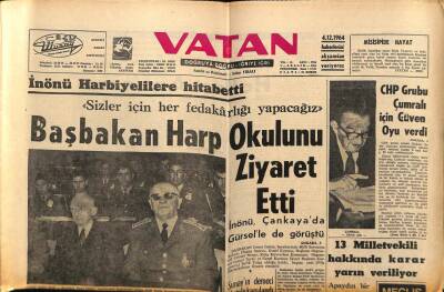 Vatan Gazetesi 4 Aralık 1964 - Rumlarla Yunanlılar Çarpıştı GZ64734 - 1