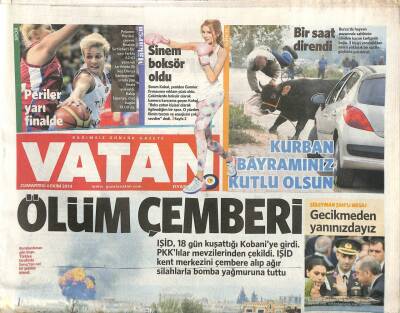 Vatan Gazetesi 4 Ekim 2014 - Mısır Çarşısı Davasında 16 Yıldır Yargılanan Pınar Selek Hakkındaki Yakalama Kararı Kaldırıldı GZ106748 - 1