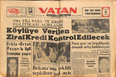 Vatan Gazetesi 4 Eylül 1963 - Pakistan Basın Hürriyetlerini Çok Kısıtladı GZ90505 - 1