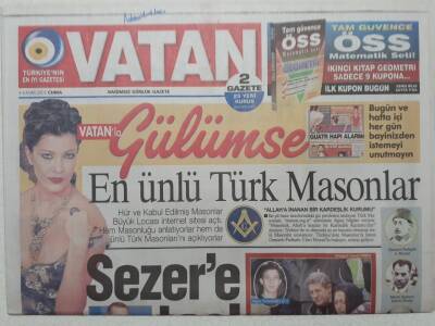 Vatan Gazetesi 4 Kasım 2005 - Ahmet Nejdet Sezere Taş - Doğum Günü Hediyesi GZ52939 - 1