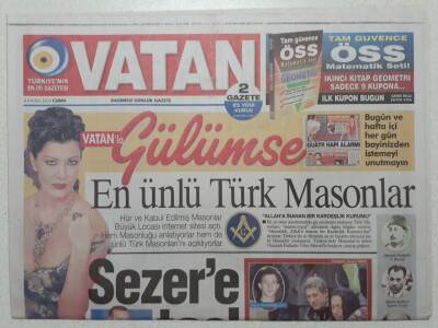 Vatan Gazetesi 4 Kasım 2005 - En Ünlü Türk Masonlar - Doğum Günü Hediyesi GZ52928 - 1