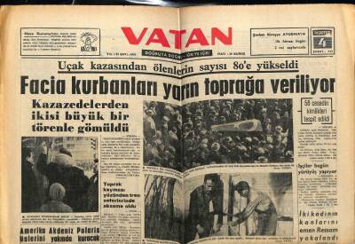 Vatan Gazetesi 4 Şubat 1963 - Amerika Akdeniz Polaris Üslerini Kuracak GZ78968 - 1