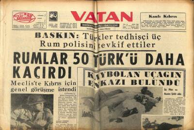 Vatan Gazetesi 4 Şubat 1964 - Rumlar 50 Türkü Daha Kaçırdı GZ89220 - 1