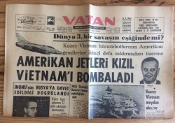 Vatan Gazetesi 5 Ağustos 1964 - Amerikan Jetleri Vietnamı Bombaladı GZ72711 - 1