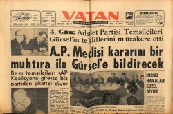 Vatan Gazetesi 5 Aralık 1963 - Mahkeme Yedi İdam Kararında Israr Ediyor GZ64903 - 1