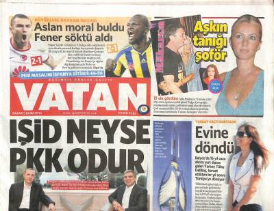 Vatan Gazetesi 5 Ekim 2014 - Biden Erdoğandan Özür Diledi - Çamlıcaya 365 Mlik Yeni Simge GZ106746 - 1