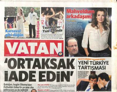 Vatan Gazetesi 5 Eylül 2014 - TÜSİADın Önceliği Avrupa Ve Anayasa - Yeni Türkiye Tartışması GZ98291 - 1