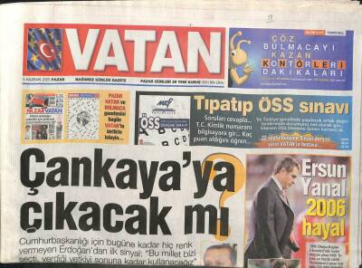 Vatan Gazetesi 5 Haziran 2005 - Ersun Yanal 2006 Hayal GZ113062 - 1