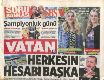 Vatan Gazetesi 5 Mayıs 2013 - Türkiye , IMF İlişkilerinde Artık Masanın Öbür Tarafına Geçiyor GZ106781 - 1