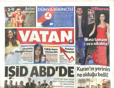 Vatan Gazetesi 5 Mayıs 2015 - Işid ABDde GZ104411 - 1