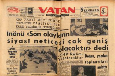 Vatan Gazetesi 5 Temmuz 1963 - Arıkan Ve Erkmen YTPden İstifa Etti GZ90501 - 1
