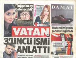 Vatan Gazetesi 6 Aralık 2014 - Ermenekte ki Madenciler Toprağa Verildi GZ100100 - 2