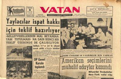 Vatan Gazetesi 6 Kasım 1958 - Urfa Mebusu Ömer Yüksel Dün CHPden İstifa Etti GZ90417 - 1